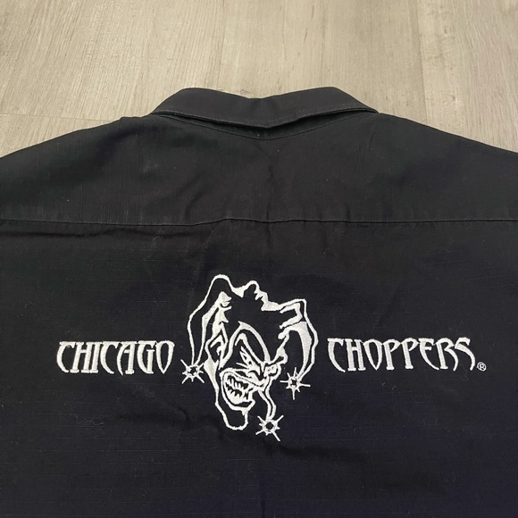 Chicago Choppers Propper Joker Mechanic Biker Button Shirt - Picture 5 of 6